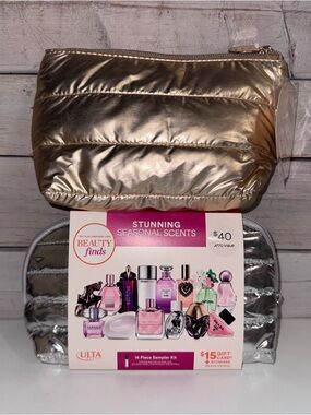 ULTA Beauty 14-Piece Holiday Fragrance Bundle & Fall Beauty Bag NWT